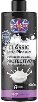 Шампунь Ronney Classic Latte Pleasure с протеинами для всех типов волос 1000 мл (5060589154636)