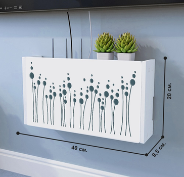 Настінна коробка для роутера Wi-Fi Полка 40*20,5*9,5 см Decor ...