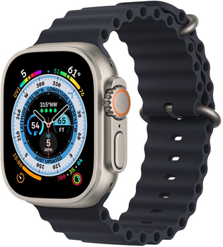 Smartwatch Apple Watch Ultra GPS + Cellular 49mm Titanium Case with Midnight Ocean Band (MQFK3)