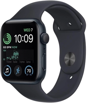 Smartwatch Apple Watch SE (2022) GPS 44mm Midnight Aluminium Case with Midnight Sport Band (MNK03)