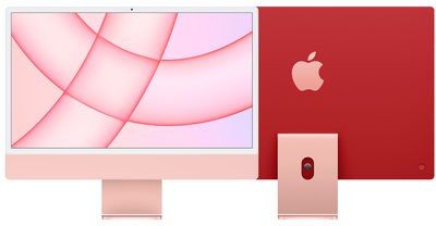 Monoblokowy Apple iMac 24" M1 4.5K 8-rdzeniowy GPU 256 GB Różowy (MGPM3ZE/A)