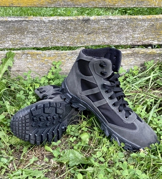Берці короткі полегшені , взуття для військових,пожежних, поліції KROK BUС03, 45 розмір, чорні, 01.45