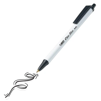 Ручка автоматична BIC Clic Stic Retractable Ball Pen Чорна