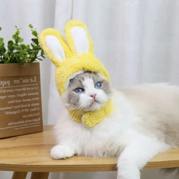 Шапка с ушками Bunny Size S\M Yellow