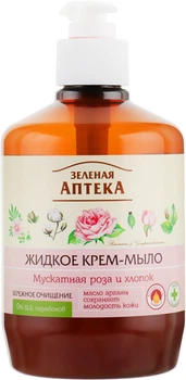 Жидкое мыло для рук "Мускатная роза и хлопок" Зеленая Аптека 460ml (460 мл) (647308-917787-2)