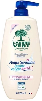 Гель для душу для чутливої ​​шкіри L'Arbre Vert Family & Baby 720ml (821816-796909-2)