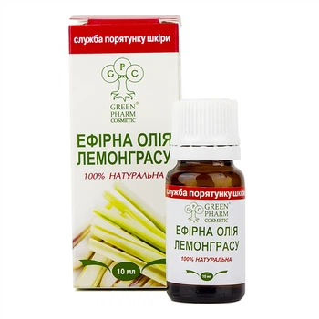Эфирное масло "Лемонграсс" Green Pharm Cosmetic 10ml (10 мл) (655108-567466-2)
