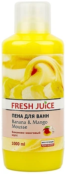 Пена для ванны "Бананово-манговый мусс" Fresh Juice Bath Foam Banana and Mango Mousse 1000ml (236558-506148-2)