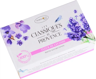 Твердое туалетное мыло "Лаванда" Marigold Natural Soap Lavender 90g (747141-673122-2)