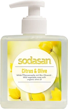 Мыло жидкое бактерицидное с цитрусовым и оливковым маслами Sodasan Citrus-Olive 300ml (425613-512283-2)