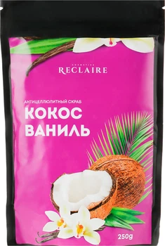 Скраб антицеллюлитный "Кокос-ваниль" Reclaire 250g (914323-838685-2)