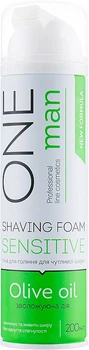 Пена для бритья с оливковым маслом One Man Olive Oil Sensitive Shaving Foam 200ml (200ml) (878499-794976-2)