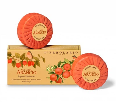 Мило "Фізаліс" з ароматом апельсину L'Erbolario Accordo Arancio Soap 100g (632322-714432-2)