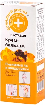 Крем-бальзам "Пчелиный яд и хондроитин" Домашний Доктор 75ml (404332-510548-2)