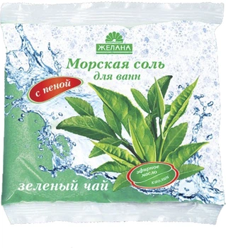 Морська сіль для ванн із піною "Зелений чай" Желана 500g (656927-570400-2)