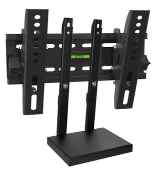 Комплект наклонный кронштейн для телевизора + полка для тюнера (VESA 200/35кг) 13b61m черный