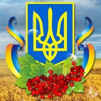 Набор алмазной мозаики Герб з калиной, 20х20 см