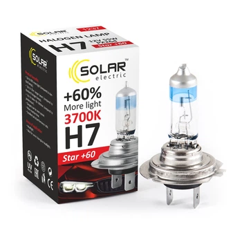 Галогеновая лампа Solar 1237 H7 12V 55W PX26d Starlight +60%
