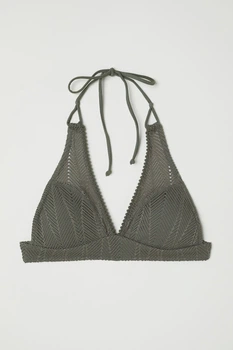 Купальный лиф H&M 40 хаки 11046093327