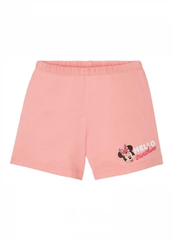 Пижамные шорты хлопковые трикотажные для девочки Disney Minnie Mouse 349309 110-116 см (4-6 years) Коралловый