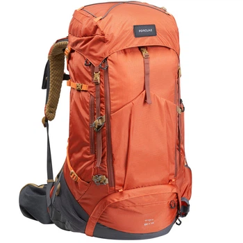 Туристический Рюкзак для Трекинга FORCLAZ MT500 (60л + 10л) 70 x 40 x 35см с Дождевиком Орнажевый