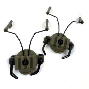 Кріплення-адаптери до навушників на шолом койот 1608/
