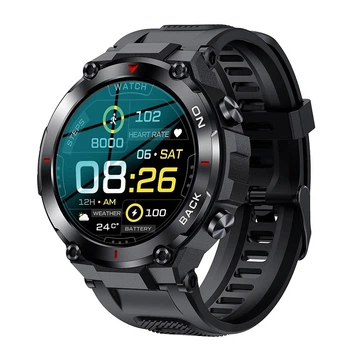 Протиударний, спортивний смарт годинник Lemfo K37 з GPS для військових