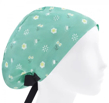Медицинская шапочка женская HeadwearUniverse универсальная принт Цветы на лугу