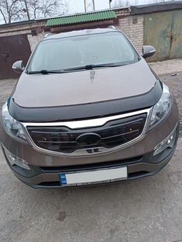 Зимняя решетка (верхняя) Матовая для Kia Sportage 2010-2015 гг