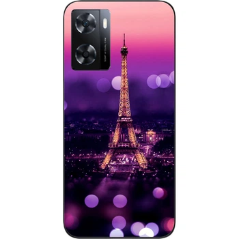 Силиконовый чехол SMTT для OPPO A57s с картинкой Париж ночью