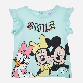 Детская майка для девочки Disney Minnie WE0007 86 см Голубая (3609086520517)