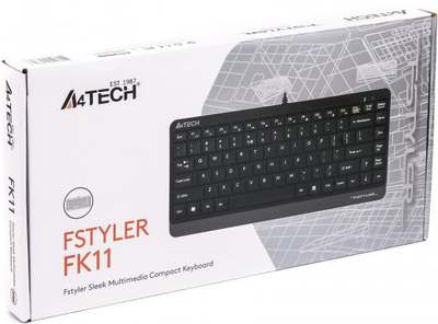 Клавіатура дротова A4Tech FK11 Fstyler Compact Size USB Grey (4711421953313)