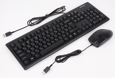 Zestaw przewodowy klawiatura+mysz A4Tech KM-72620D USB (4711421758222)