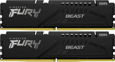 Оперативна пам'ять Kingston Fury DDR5-5200 65536MB PC5-41600 (Kit of 2x32768) Beast Black (KF552C40BBK2-64)