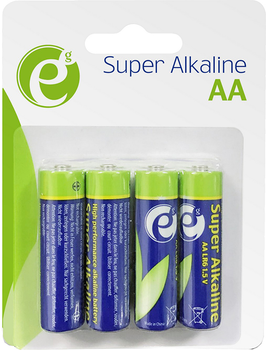 Baterie alkaliczne EnerGenie LR6/AA 4 szt. (EG-BA-AA4-01)