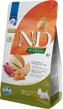 Сухий беззерновий корм Farmina Pumpkin Duck & Cantaloupe Adult Mini для собак дрібних порід з качкою та динею 2 кг (8010276038937)