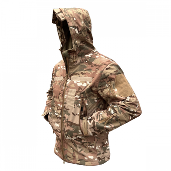 Куртка софтшел мультикам тактична куртка Softshell непромокаюча армійська куртка для військових розмір L