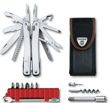 Мультитул, мультиінструмент Victorinox SSWISSTOOL SPIRIT X PLUS RATCHET Vx30236.N 36 функцій 105 мм + Біти+ Чехол нейлон