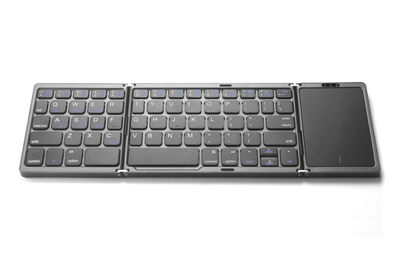 Бездротова клавіатура з тачпадом складана VHG B089 Foldable Bluetooth Keyboard Black