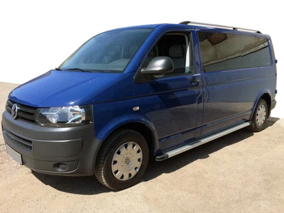 Боковые пороги для Volkswagen T5 (2010-2015 гг), алюминиевые пороги, 2 шт, длинная база, пороги T5