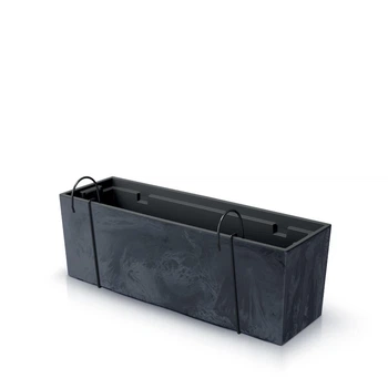 Горшок подвесной для цветов Urbi Case Beton Effect 60см - Антрацит-мраморный (DUC600EW-S433)