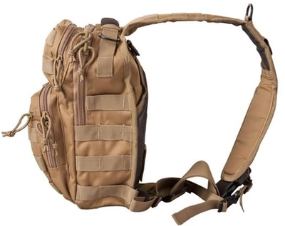 Рюкзак тактичний однолямковий KOMBAT UK Mini Molle Recon Shoulder Bag Койот 10 л (kb-mmrsb-coy)