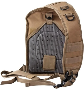 Рюкзак тактический однолямочный KOMBAT UK Mini Molle Recon Shoulder Bag Койот 10 л (kb-mmrsb-coy)