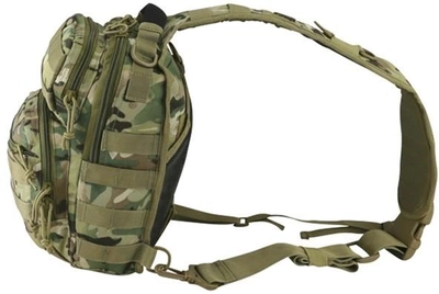 Рюкзак тактичний однолямковий KOMBAT UK Mini Molle Recon Shoulder Bag Мультікам 10 л (kb-mmrsb-btp)
