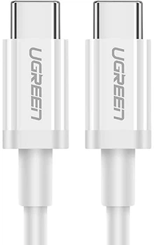 Kabel Ugreen US264 USB Type-C to USB Type-C 60 W ABS Cover 3 A 0.5 m White (6957303865178)