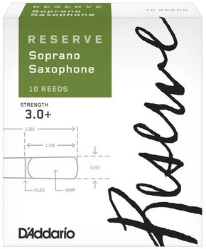Трости для сопрано саксофона D'Addario Reserve - Soprano Sax #3.0+ - 10 Pack