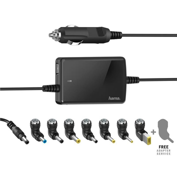 Універсальний зарядний пристрій НАМА для ноутбуків Slim&Light, 15-19 В/70 Вт, black