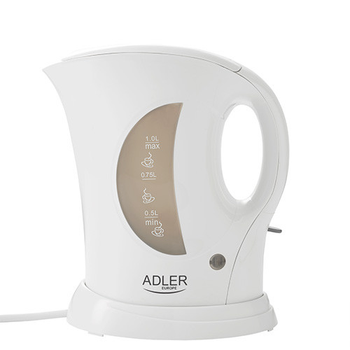 Чайник електричний Adler AD 03 1Л білий