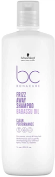 Шампунь Schwarzkopf Professional Bonacure Frizz Away для гладкості жорсткого, неслухняного та схильного до розпушування волосся 1000 мл (4045787725438)
