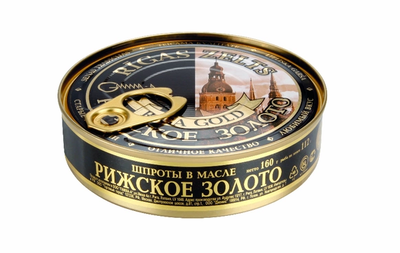 Шпроти в олії Ризьке золото 160 г
